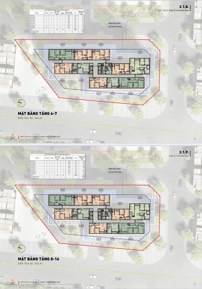 Mặt bằng căn hộ An Khánh Tower