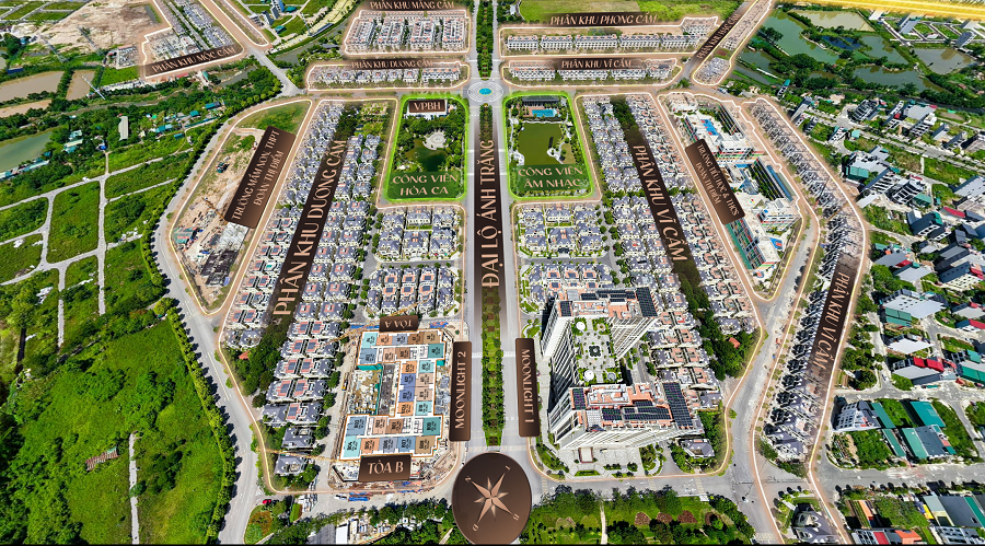 Vị trí Căn hộ chung cư Moonlight 2 An Lạc Green Symphony Vân Canh.